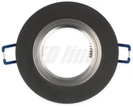 Oprawy, klosze i abażury - LED line Oprawa szklana mrożona okrągła stała czarny GLIKKA 241420 - miniaturka - grafika 1