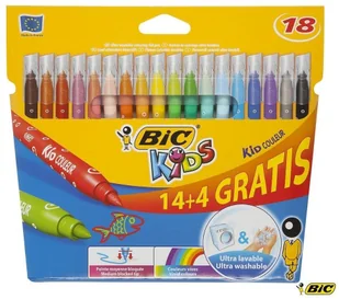 BIC FLAMASTRY KID COULEUR 14+4 841802 - Flamastry - miniaturka - grafika 5