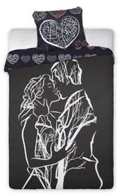 Faro Pościel bawełniana 160x200 Serca Walentynkowa na walentynki Kochankowie love_kiss - Pościel - miniaturka - grafika 3