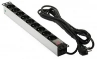 Listwy zasilające - ABCVISION Listwa zasilająca 1U 19'' 9 gniazd kabel 5m PD-9/5M - miniaturka - grafika 1