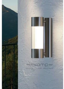 Eglo Zewnętrzna LAMPA ścienna ROBLEDO 96013 elewacyjna OPRAWA kinkiet LED 7,4W ogrodowy tuba outdoor IP44 stal nierdzewna 96013 - Lampy ścienne - miniaturka - grafika 3