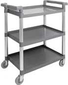 Wózki serwisowe - Wózek kelnerski z tworzywa, 3-półkowy 661035 - miniaturka - grafika 1