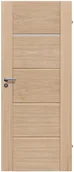 Drzwi wewnętrzne - Radex Skrzydło drzwiowe drewniane dębowe łazienkowe Triest 80 prawe - miniaturka - grafika 1