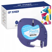 Papier do drukarek - Dymo Taśma do LetraTag 12mmx4m biała 59422 Plastik - miniaturka - grafika 1