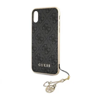 Guess 4G Charms Collection - Etui iPhone XR z zawieszką szary GUHCI61GF4GGR - Etui i futerały do telefonów - miniaturka - grafika 2
