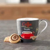 Kubki - Dekoria Kubek Coffee time, red, 350 ml - miniaturka - grafika 1