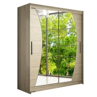 Szafy - Szafa przesuwna Pesto X pojemna Szafa do sypialni - miniaturka - grafika 1