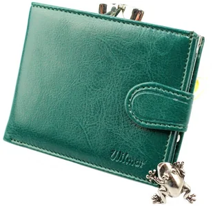 Wilmar (PL) Portfel Damski (PL) 10 cm Klamra Skóra Włoska WIL_P10 10 x 9 x 2 [cm] - Portfele - miniaturka - grafika 21