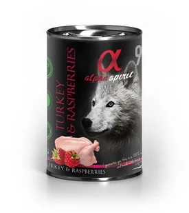 Alpha Spirit Adult All Breed Turkey & Raspberries 400g - mokra karma dla dorosłych psów wszystkich ras indyk i maliny 400g - Mokra karma dla psów - miniaturka - grafika 2