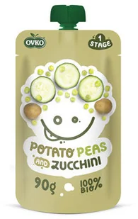 OVKO DANIE ZIEMNIAK-GROSZEK-CUKINIA PO 6 MIESIĄCU ŻYCIA BIO 90g - OVKO 8586019160284 - Dania dla dzieci - miniaturka - grafika 2