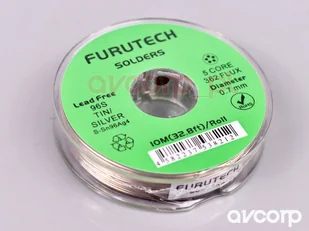 Furutech Furutech Silver Solder S-070-10 - 0.7mm - 10m - cyna lutownicza Furutech Silver Solder - 0.7mm - 10m - Akcesoria do lutowania Furutech Furutech Silver Solder S-070-10 - 0.7mm - 10m - cyna lutownicza Furutech Silver Solder - 0.7mm - 10m - Akcesoria do lutowania - miniaturka - grafika 1
