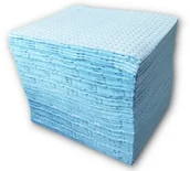 Sorbenty - ECOTEXTIL Sorbent Do Oleju (100 Arkuszy), Chłonność 141 L. Niebieski 3 350 G/m2 40Cm X 50Cm Mata Olejowe / Hydrofobowe - miniaturka - grafika 1