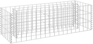 vidaXL Donica gabionowa z galwanizowanej stali, 90 x 30 x 30 cm - Donice - miniaturka - grafika 2