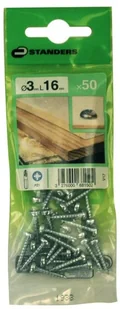 STANDERS Wkręt 3 x 16 mm 50 szt. STANDERS - Wkręty - miniaturka - grafika 2