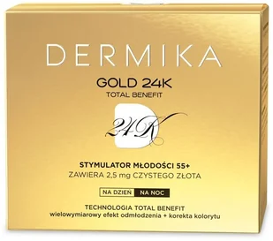 Dermika Gold 24k Krem Zastrzyk Młodości 55+ 50ml - Kremy do twarzy - miniaturka - grafika 7