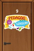 Systemy ekspozycyjne i znaki informacyjne - Kolorowa naklejka na drzwi: Pedagog Szkolny EN066 - miniaturka - grafika 1