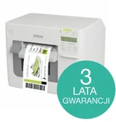 Drukarki kart i etykiet - Epson TM-C3500 cutter disp USB Ethernet white - miniaturka - grafika 1