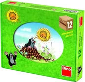 Klocki - DINO Drewniane klocki Krecik 12 sztuk - miniaturka - grafika 1