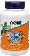 Witaminy i minerały dla sportowców - Now Foods Kid Cal 100 chewables Witaminy Minerały Dla Dzieci - miniaturka - grafika 1