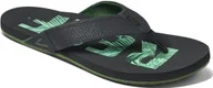 Klapki i japonki męskie - Reef japonki męskie NEWPORT PRINTS Palms Black - miniaturka - grafika 1