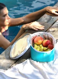 Reisenthel Termiczna lanczówka Coolerbag S Pocket - pop pool RLG4085 - Torby i wózki na zakupy - miniaturka - grafika 4