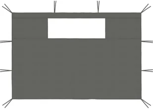 vidaXL Ścianki do altany, z oknami, 2 szt., antracytowe - Pozostałe ozdoby ogrodowe - miniaturka - grafika 4