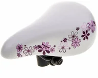 Siodełka rowerowe i akcesoria - Selle Mio Siodło dziecięce 16" Mio LIRO białe-kwiaty różowe 320113 - miniaturka - grafika 1