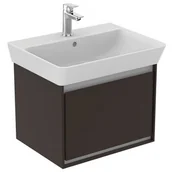 Szafki łazienkowe - Ideal Standard Connect Air Szafka pod umywalkę 53x40x40,9 cm ciemnobrązowa mat/biała mat E0846VY - miniaturka - grafika 1