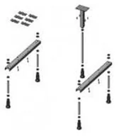 Nogi i stelaże do wanien - Riho nóżki do wanien 08 POOTSET08 POOTSET 08 - miniaturka - grafika 1