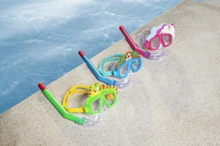 Bestway Maska Do Nurkowania Z Rurką Zwierzątka Zielona 24059 LT-9523-0 - Sprzęt do nurkowania - miniaturka - grafika 5