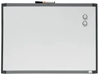 Magnesy - Nobo Rexel 1903772 magnetyczna tablica suchościeralna, wymiary 585 x 430 mm, z markerem, magnesami i zestawem montażowym, biała z plastikową ramką (różne kolory) 1903772 - miniaturka - grafika 1