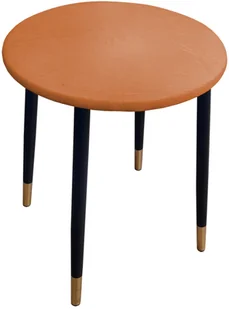 Taboret TRIX AL8 olcha orange podstawa czarna/złota - Taborety i hokery - miniaturka - grafika 2