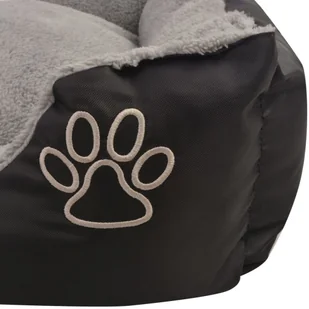 Vidaxl Legowisko dla psa z poduszką, rozmiar L, czarne - Legowiska dla psów - miniaturka - grafika 4