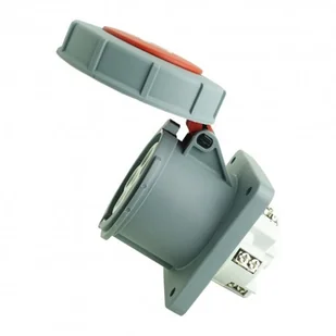 TP Electric Gniazdo tablicowe prosta 5P 63A 400V IP67 4081 3134-322-1600 - Osprzęt siłowy - miniaturka - grafika 2