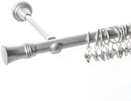 Karnisze - Dekoria Karnisz pojedynczy Alex chrom matowy 200cm 250-018 - miniaturka - grafika 1