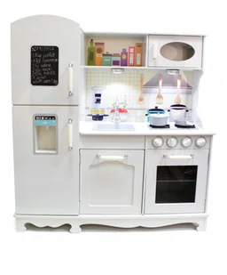 Drewniana Kuchnia dla Dzieci Gaja + Led Gratis - Zabawki AGD - miniaturka - grafika 2