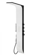 Panele prysznicowe - Corsan Panel prysznicowy DUO z mieszaczem kolor biało-czarny - miniaturka - grafika 1