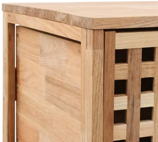 vidaXL vidaXL Szafka łazienkowa, 41x41x91 cm, lite drewno orzecha włoskiego - Szafki łazienkowe - miniaturka - grafika 5