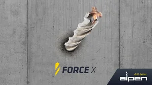 Alpen wiertło widiowe do betonu zbrojonego SDS+, 4-krawędziowe, 16-210/150mm, FORCE X [0082501600100] 0082501600100 - Wiertła - miniaturka - grafika 3