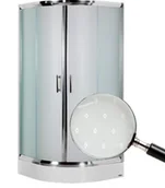 Kabiny prysznicowe - Omnires Health 90x90cm sztło diamond JK2809 LC2 DI JK2809 LC2 DI - miniaturka - grafika 1