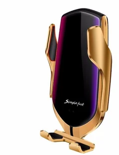 Braders Automatyczny uchwyt samochodowy na telefon złoty - Uchwyty samochodowe do telefonów Braders Automatyczny uchwyt samochodowy na telefon złoty - Uchwyty samochodowe do telefonów - miniaturka - grafika 2