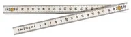 Poziomice, łaty, miary - Modeco Miara plastikowa składana 2m biała MN-80-162 - miniaturka - grafika 1