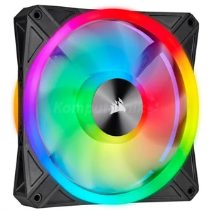 Corsair QL140 RGB 140mm PWM Single Fan Kit RGB CO-9050099-WW CO-9050099-WW - Chłodzenie procesora - miniaturka - grafika 2