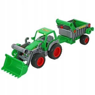 Wader 8718 Traktor-ładowarka z naczepą Farmer-tech - Jeździki dla dzieci - miniaturka - grafika 4