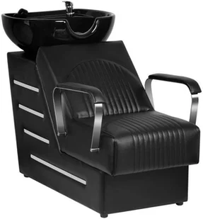 GABBIANO myjnia fryzjerska orlean czarna - Fotele fryzjerskie - miniaturka - grafika 2