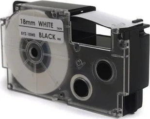 Casio Taśma Czarny Na Białym 18MM X 8M (PT-18WE1 - Papier do drukarek - miniaturka - grafika 2