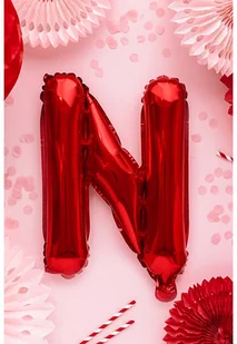 PartyDeco Balon w kształcie litery N 3Y43CM 3Y43CM SAM  ONE SIZE - Balony i akcesoria - miniaturka - grafika 2