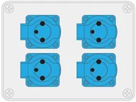 Rozdzielnie elektryczne - Pawbol Rozdzielnica R-BOX 190 4x250V B.1203 B.1203 - miniaturka - grafika 1