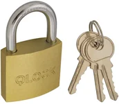 Kłódki - QLOCK Kłódka z kluczem 40MM QLOCK - miniaturka - grafika 1