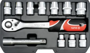 Yato zestaw kluczy 12 elem. 1/2 XS 38671 (YT-38671) - Zestawy narzędziowe - miniaturka - grafika 2